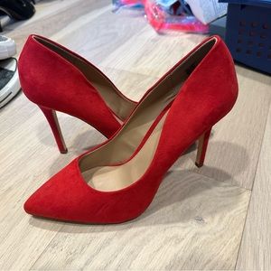 Red Abound Suede Heels